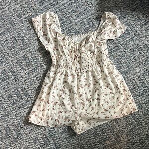 Floral Print Romper